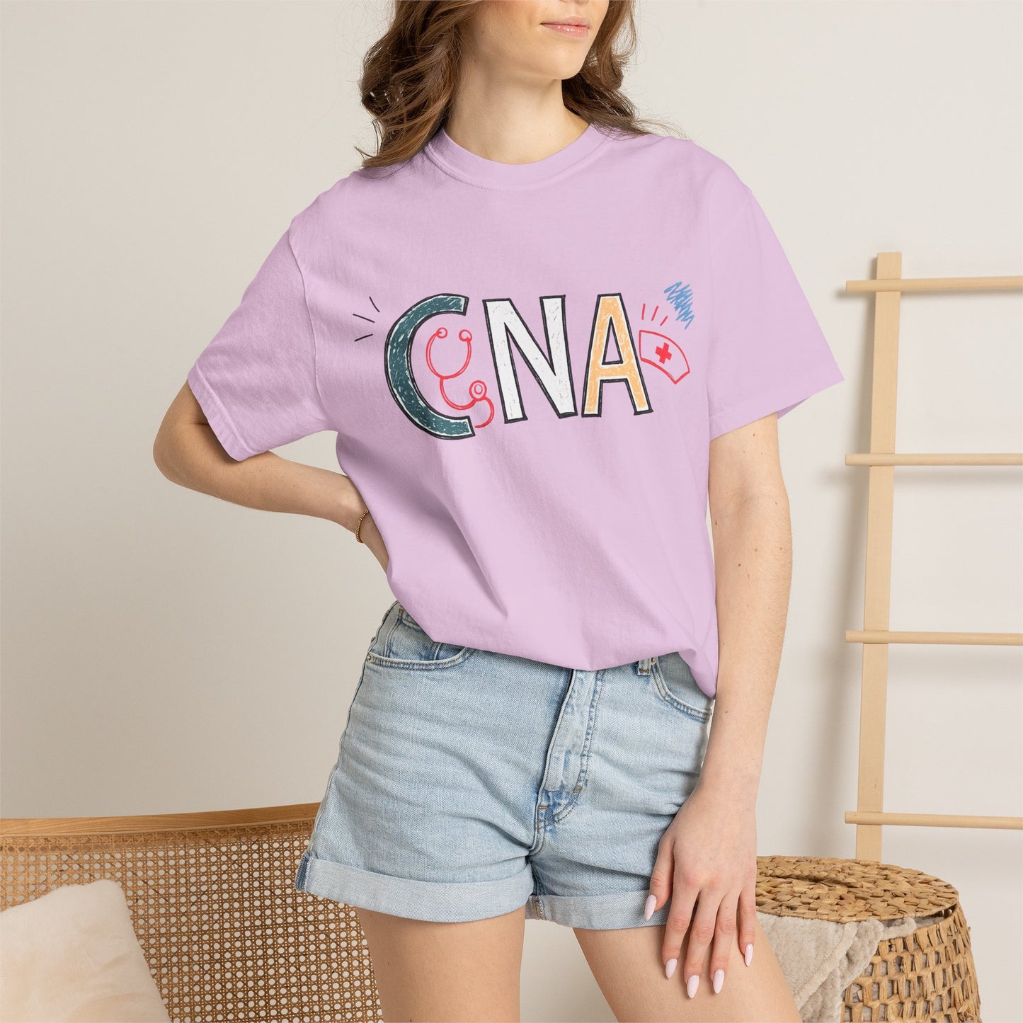 CNA Doodle Tee - Certified Nursing Assistant Gift