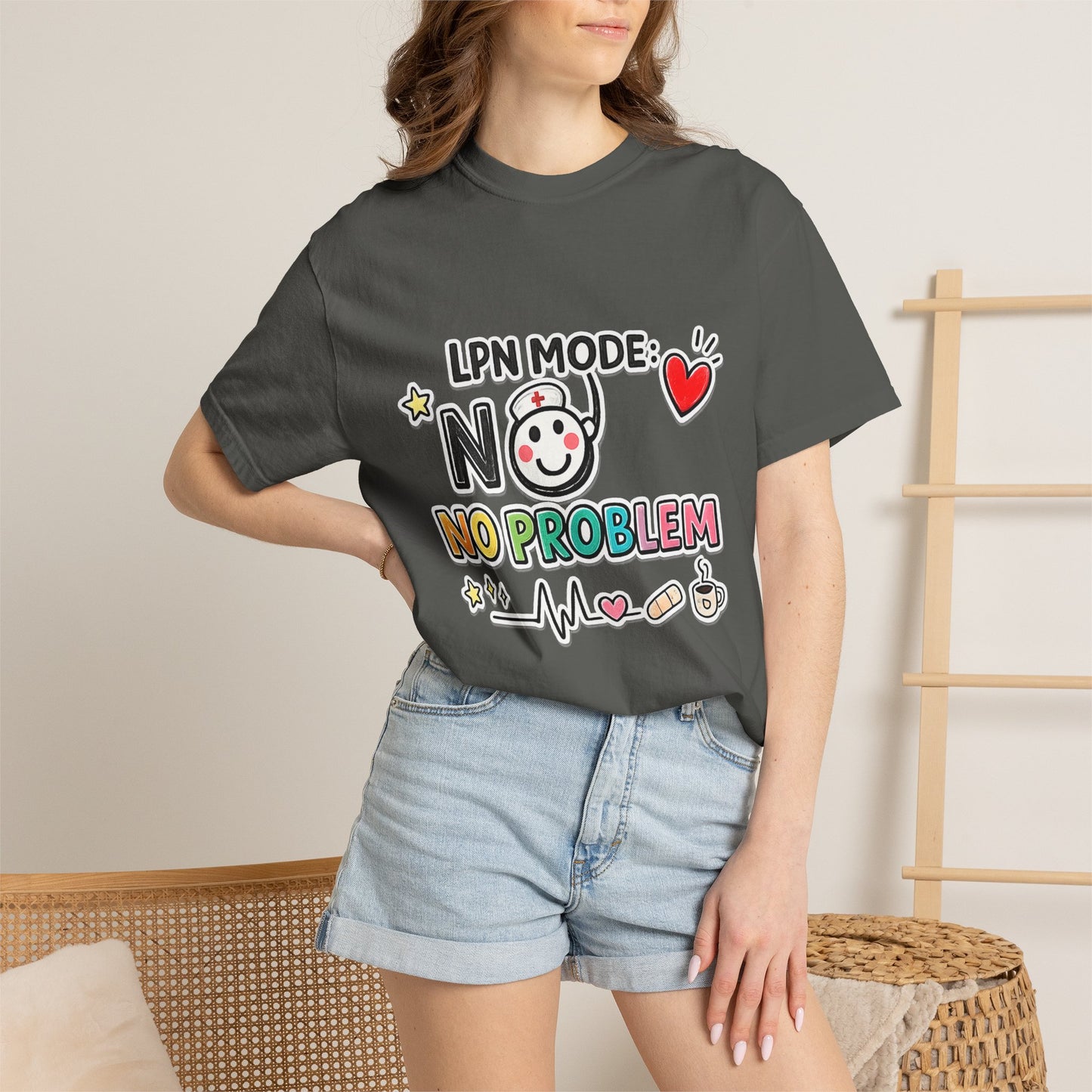 LPN Mode No Problem Shirt, Funny Nurse T-Shirt, LPN Gift for Nurses, Licensed Practical Nurse Graduation Gift, Nurse Appreciation Tee