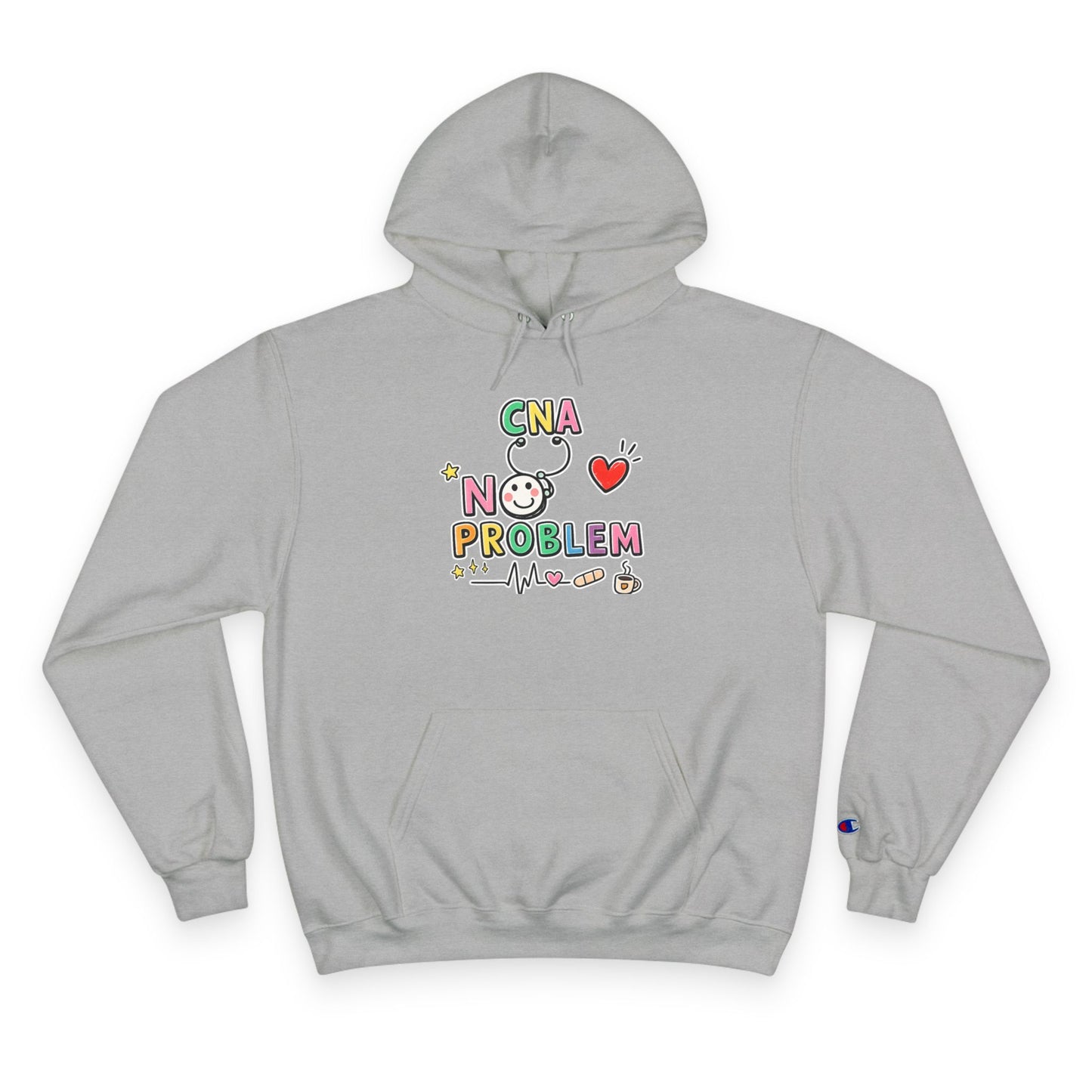 CNA Floral Hoodie - Comfy Pullover for Nurses & Caregivers