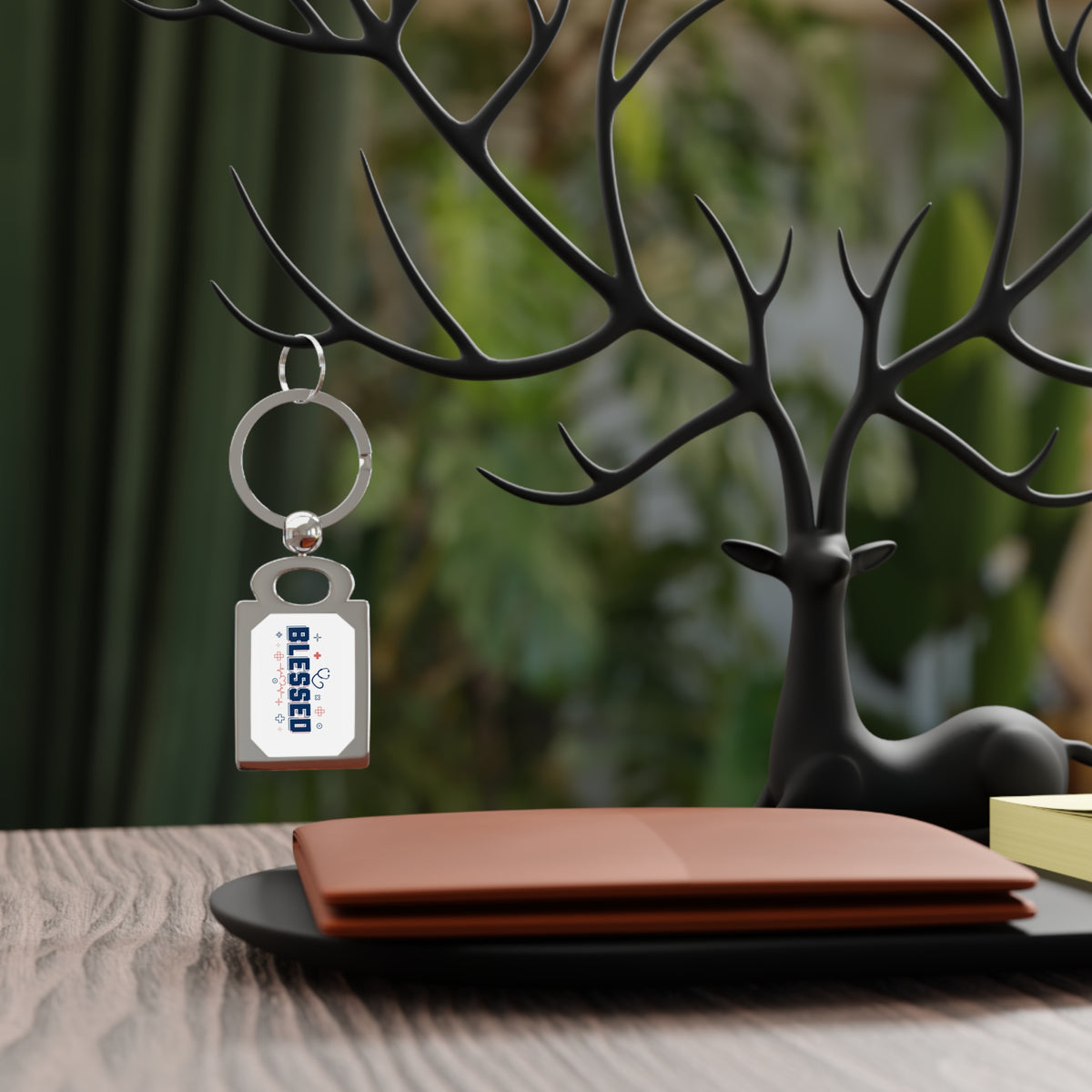 Blessed Nurse Keyring — Silver Nurse Appreciation Keychain
