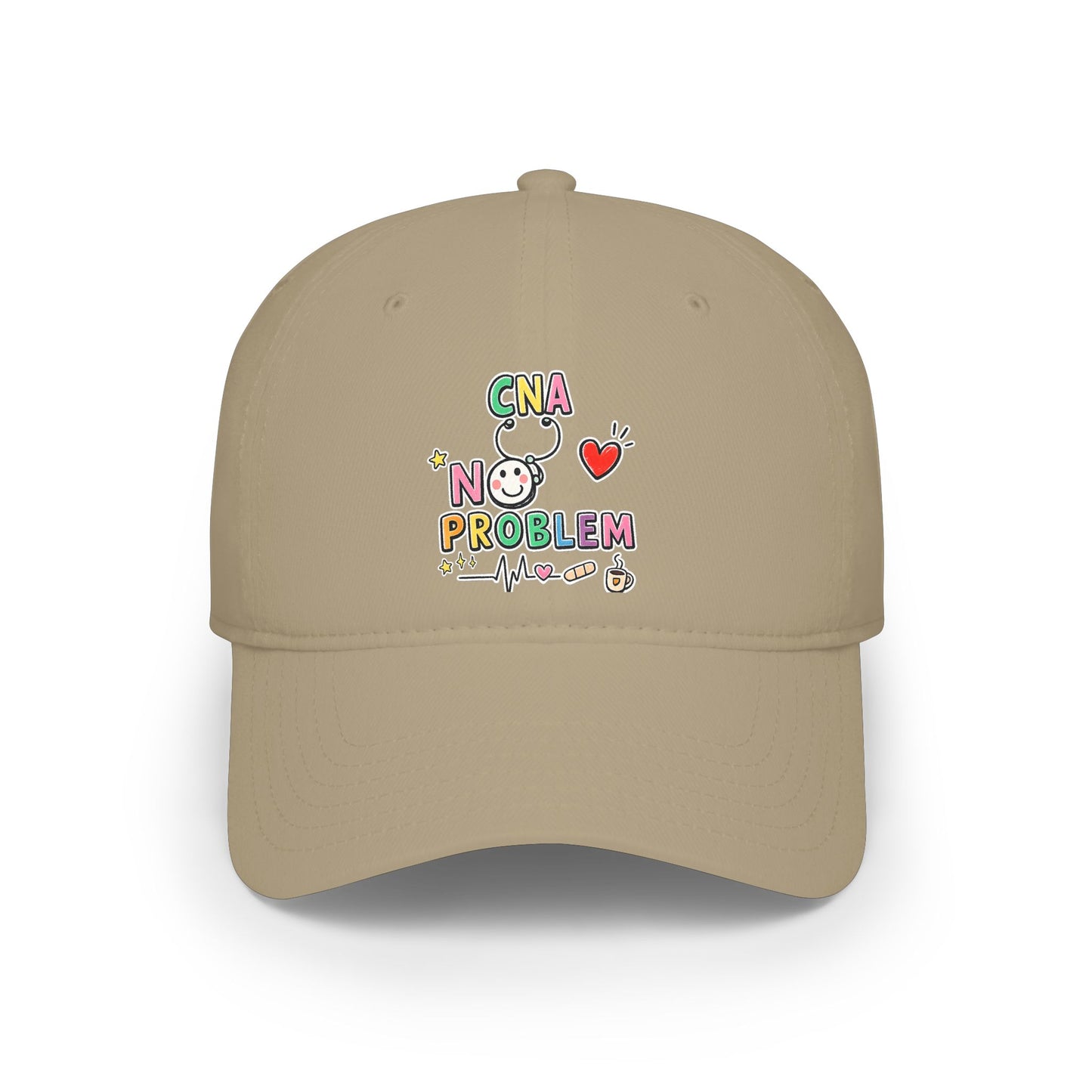 CNA Embroidered Baseball Cap - Colorful Nursing Caregiver Hat | The Nurse Shift