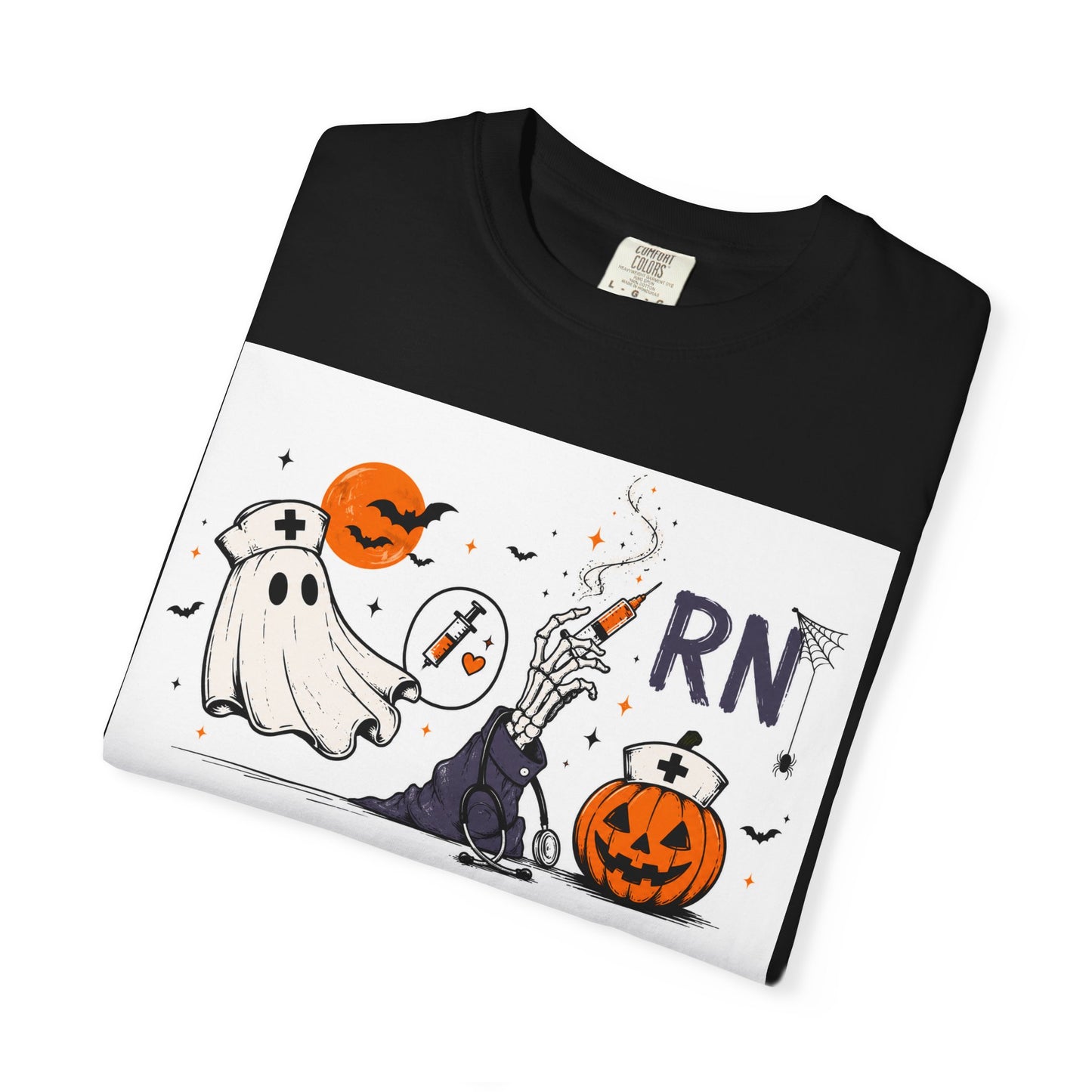 Ghost Witch Pumpkin Halloween T-Shirt | Cute Cartoon Tee