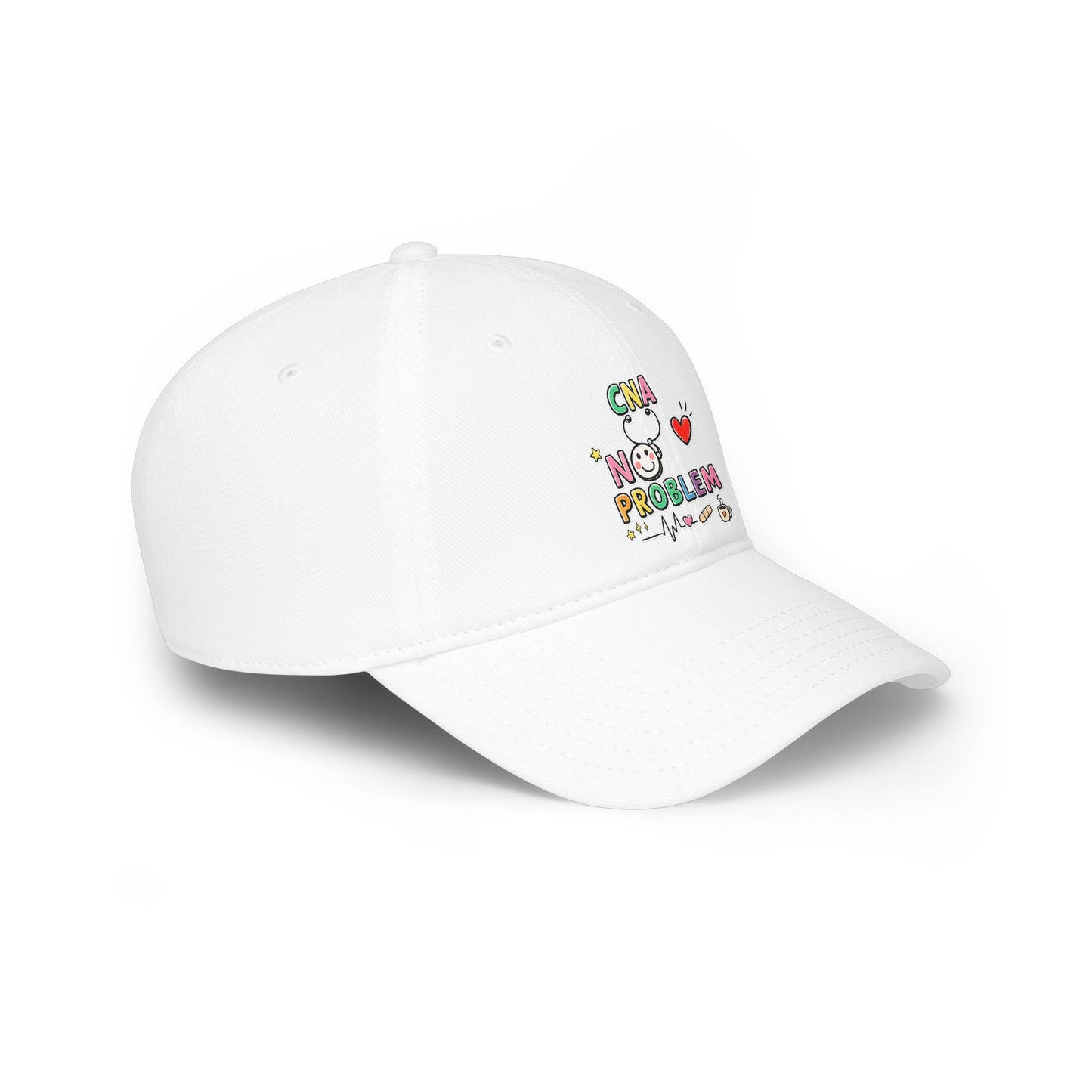 CNA Embroidered Baseball Cap - Colorful Nursing Caregiver Hat | The Nurse Shift