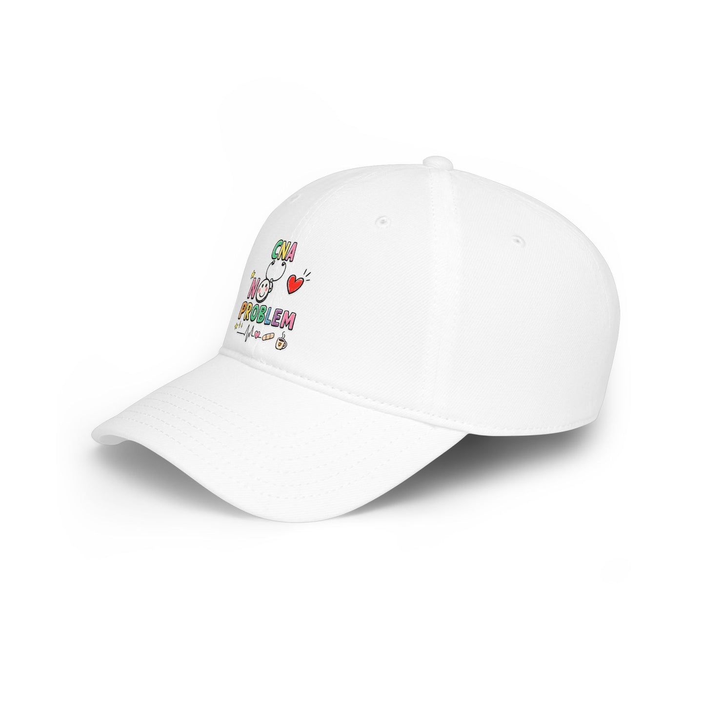 CNA Embroidered Baseball Cap - Colorful Nursing Caregiver Hat | The Nurse Shift