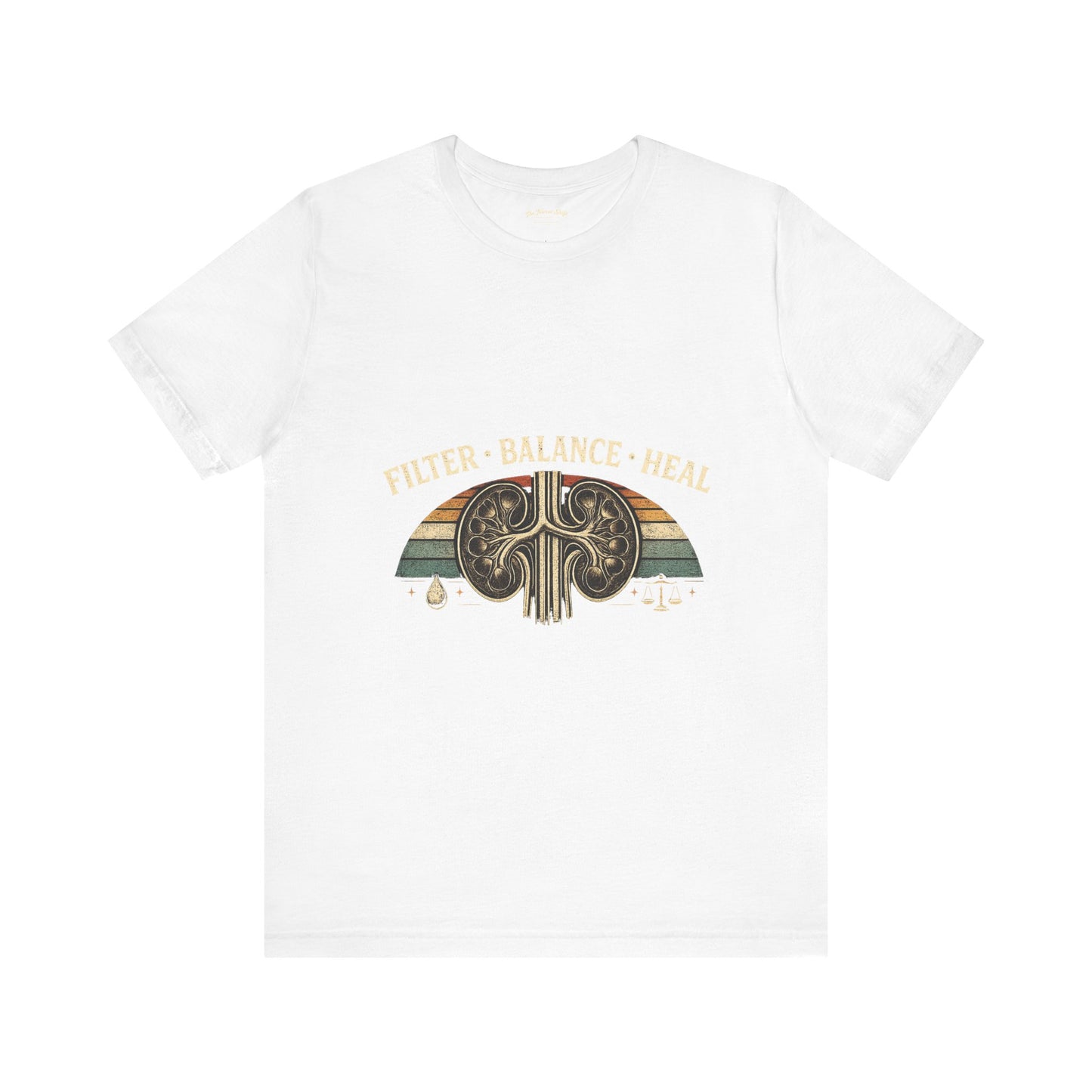 Nephrology Nurse T-Shirt | Kidney Filter Balance Heal Tee