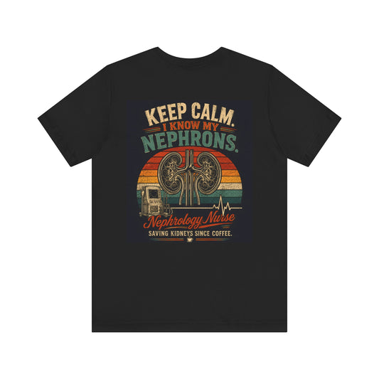 Nephrology Nurse T-Shirt | Kidney Filter Balance Heal Tee