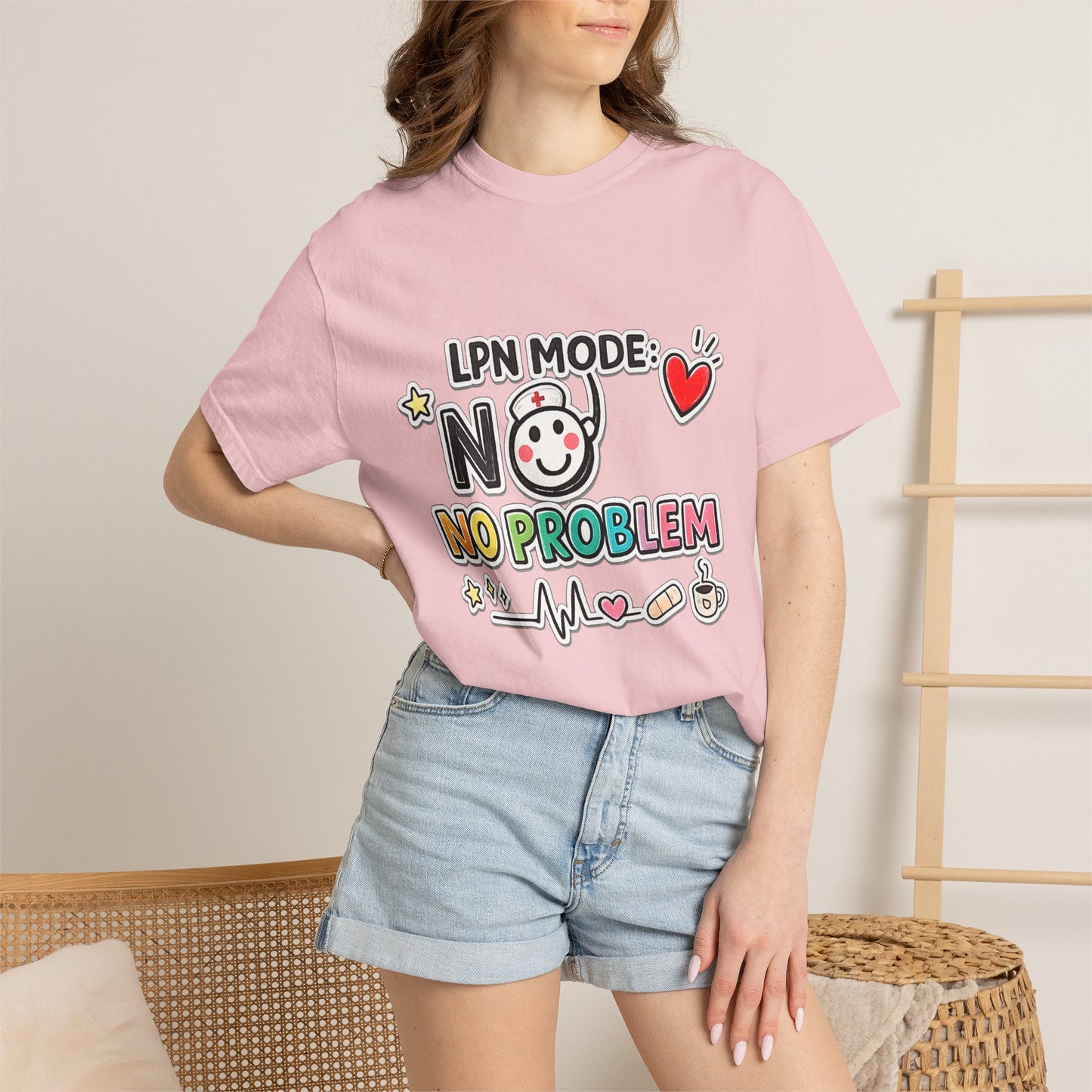 LPN Mode No Problem Shirt, Funny Nurse T-Shirt, LPN Gift for Nurses, Licensed Practical Nurse Graduation Gift, Nurse Appreciation Tee