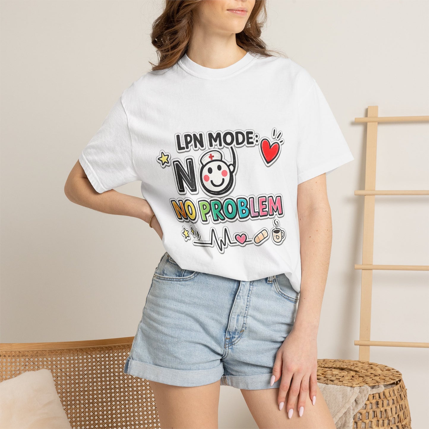 LPN Mode No Problem Shirt, Funny Nurse T-Shirt, LPN Gift for Nurses, Licensed Practical Nurse Graduation Gift, Nurse Appreciation Tee