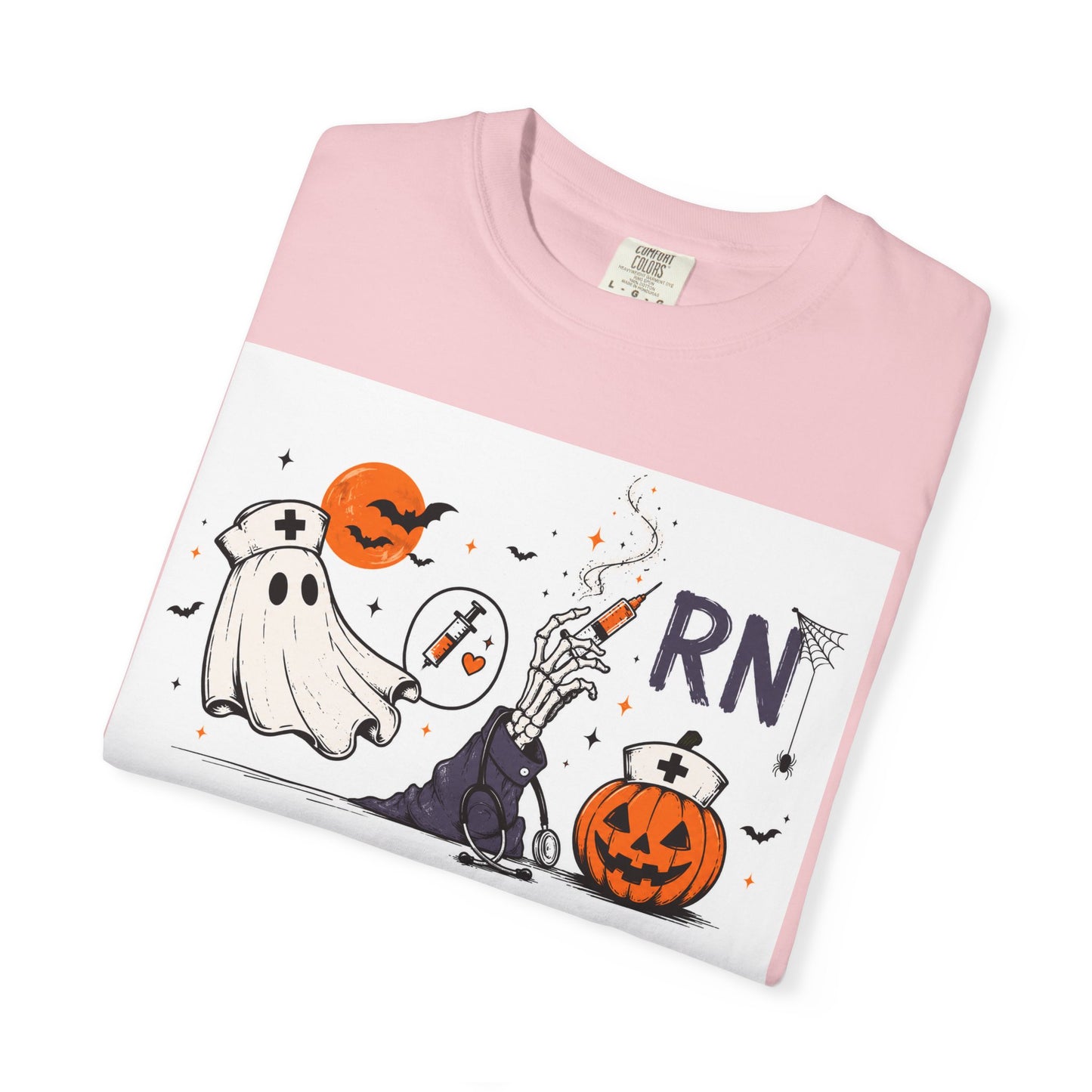 Ghost Witch Pumpkin Halloween T-Shirt | Cute Cartoon Tee