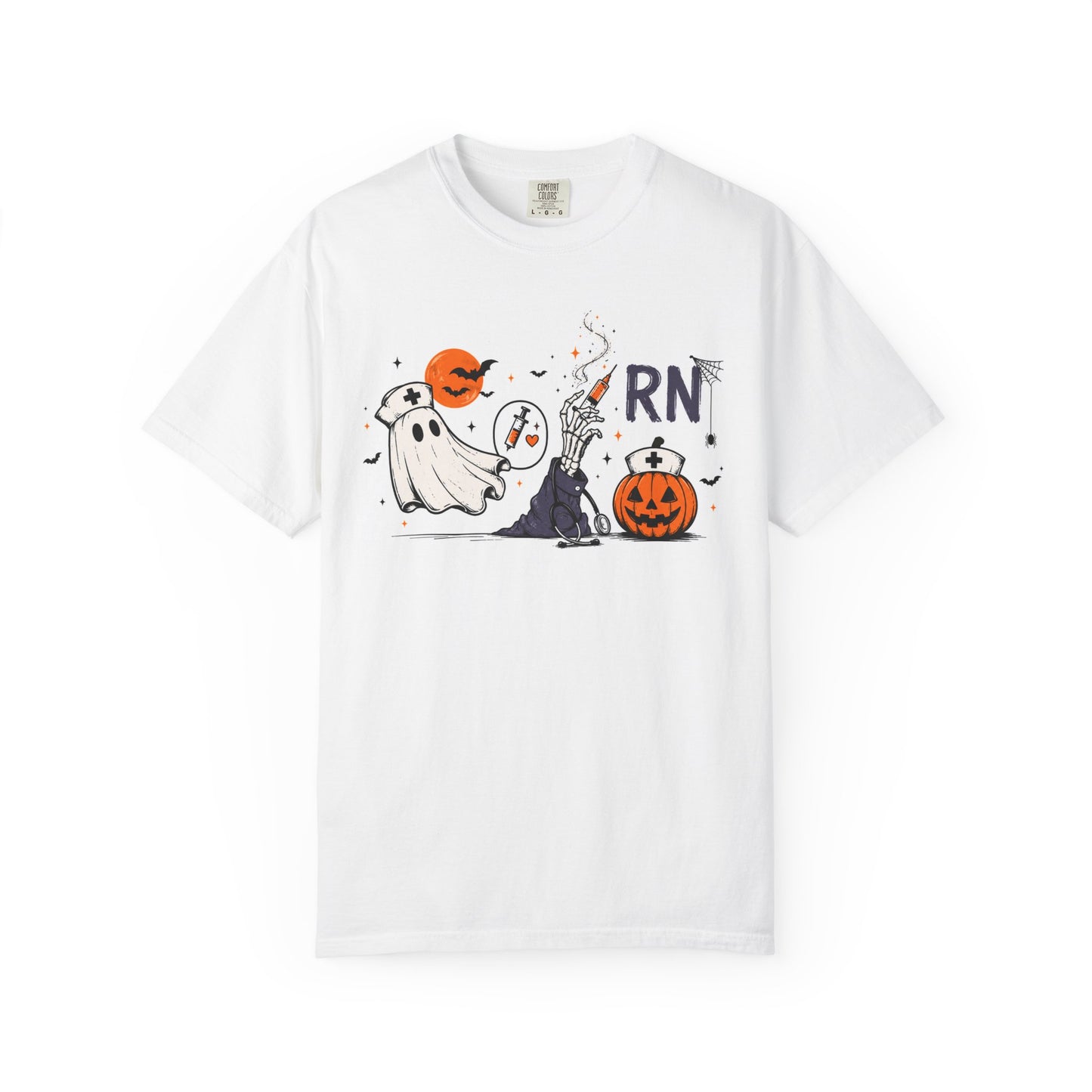 Ghost Witch Pumpkin Halloween T-Shirt | Cute Cartoon Tee