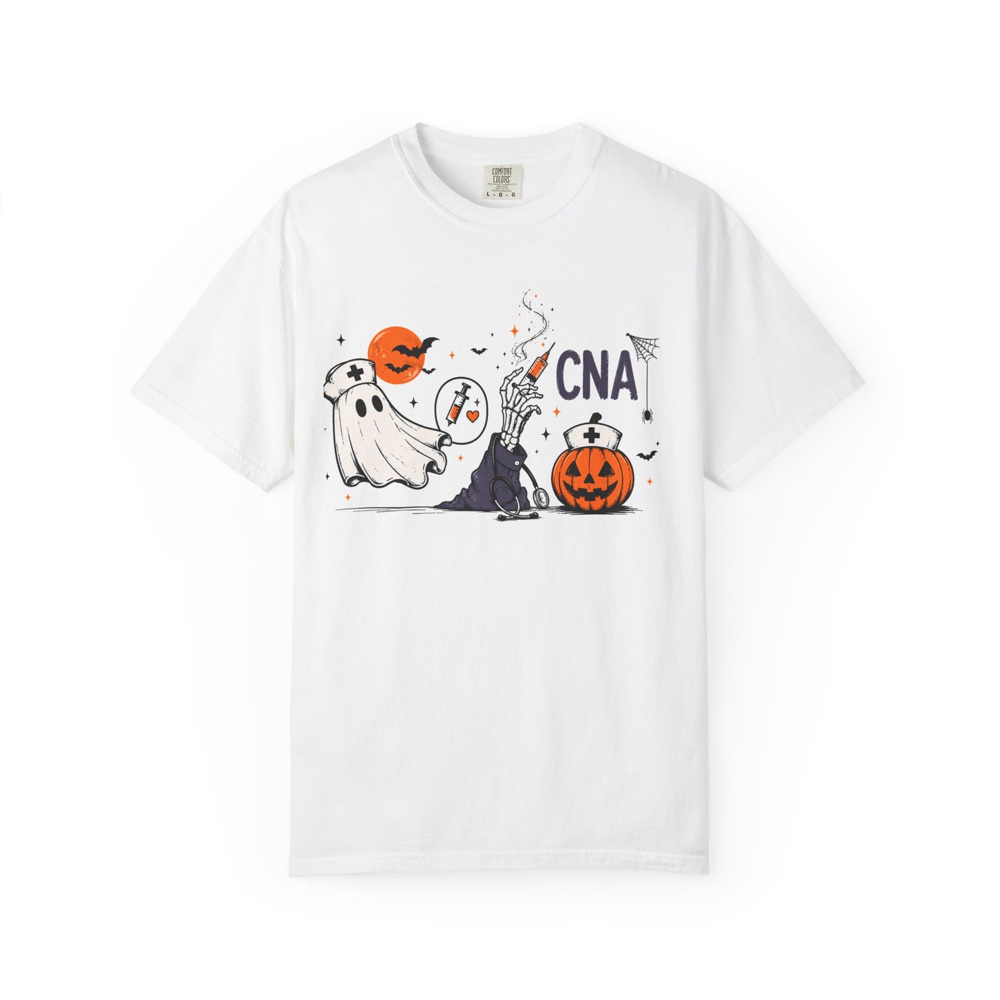 CNA Ghost Witch Pumpkin Halloween T-Shirt | Cute Cartoon Tee