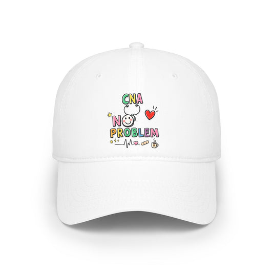 CNA Embroidered Baseball Cap - Colorful Nursing Caregiver Hat | The Nurse Shift