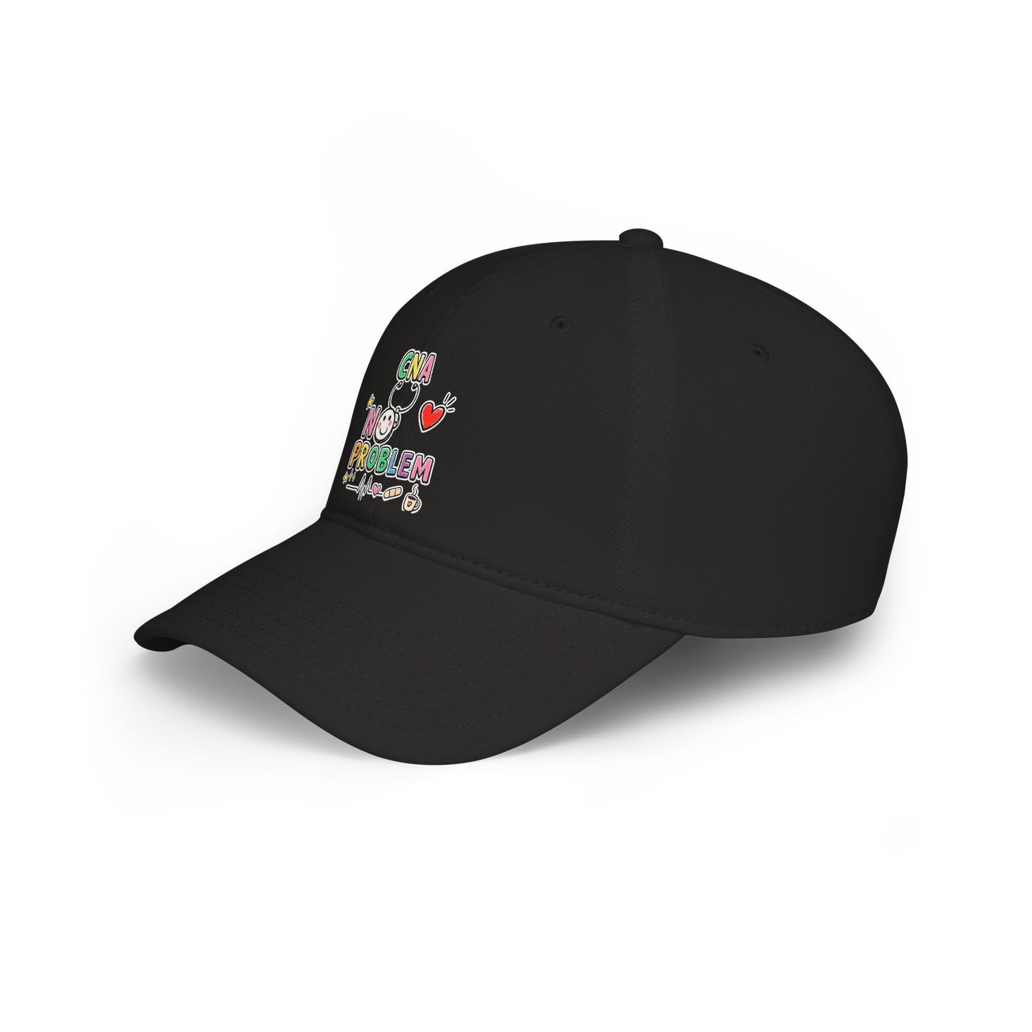 CNA Embroidered Baseball Cap - Colorful Nursing Caregiver Hat | The Nurse Shift