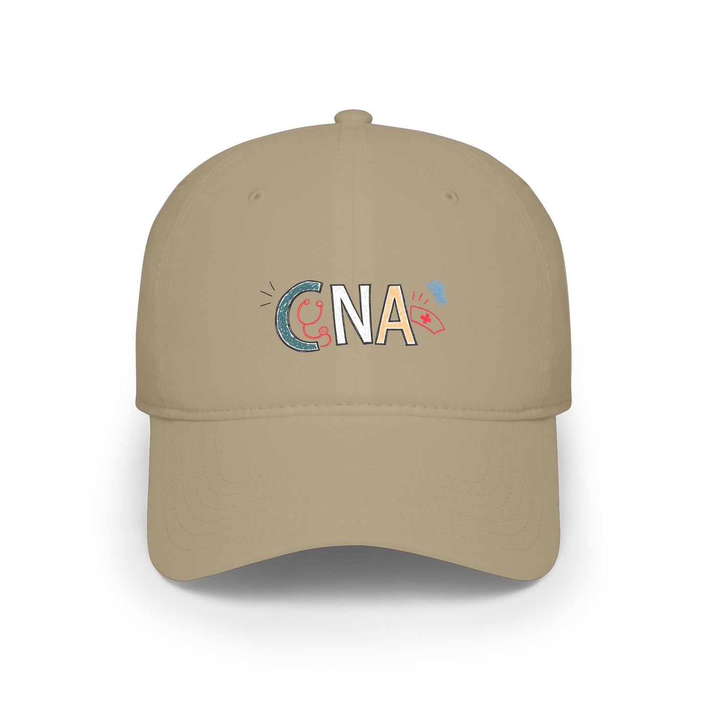 CNA Embroidered Baseball Cap - Colorful Nursing Caregiver Hat | The Nurse Shift