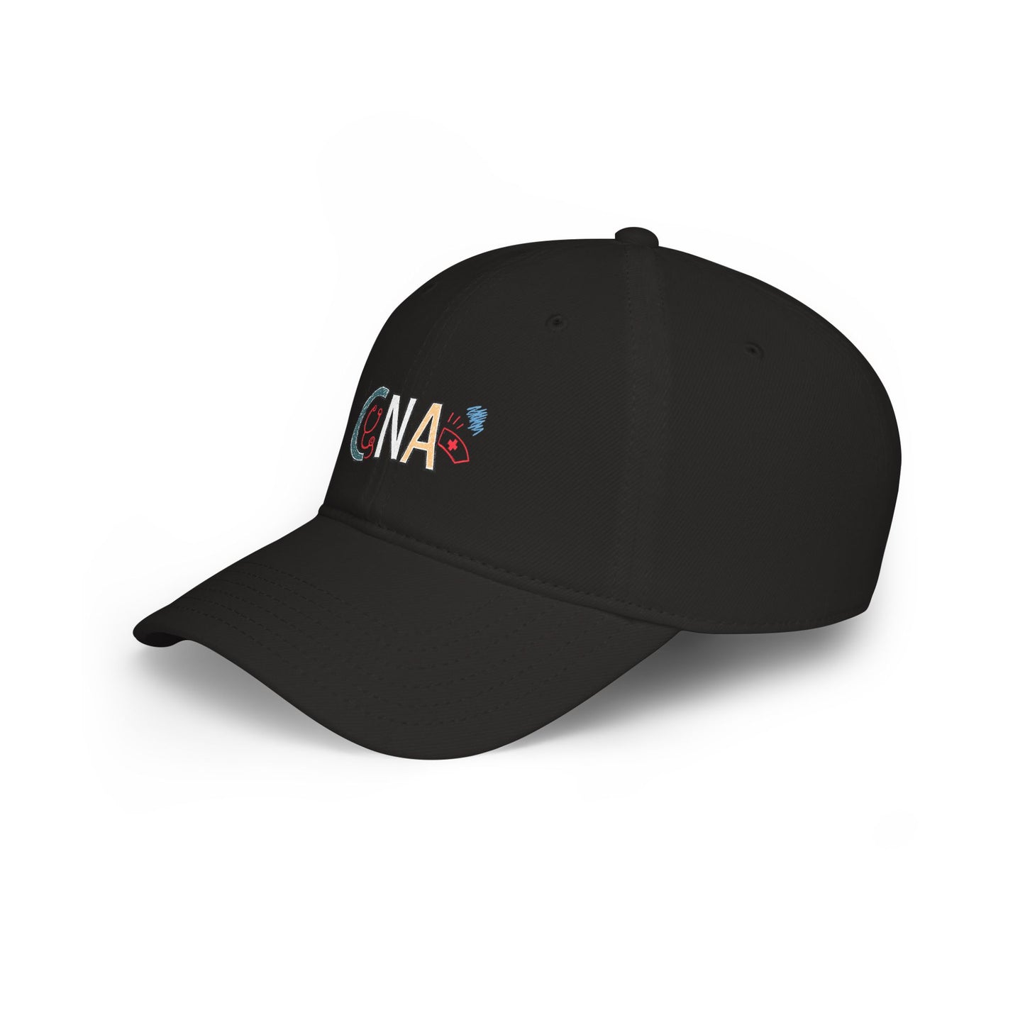 CNA Embroidered Baseball Cap - Colorful Nursing Caregiver Hat | The Nurse Shift