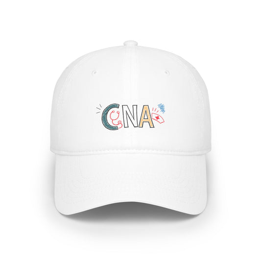 CNA Embroidered Baseball Cap - Colorful Nursing Caregiver Hat | The Nurse Shift