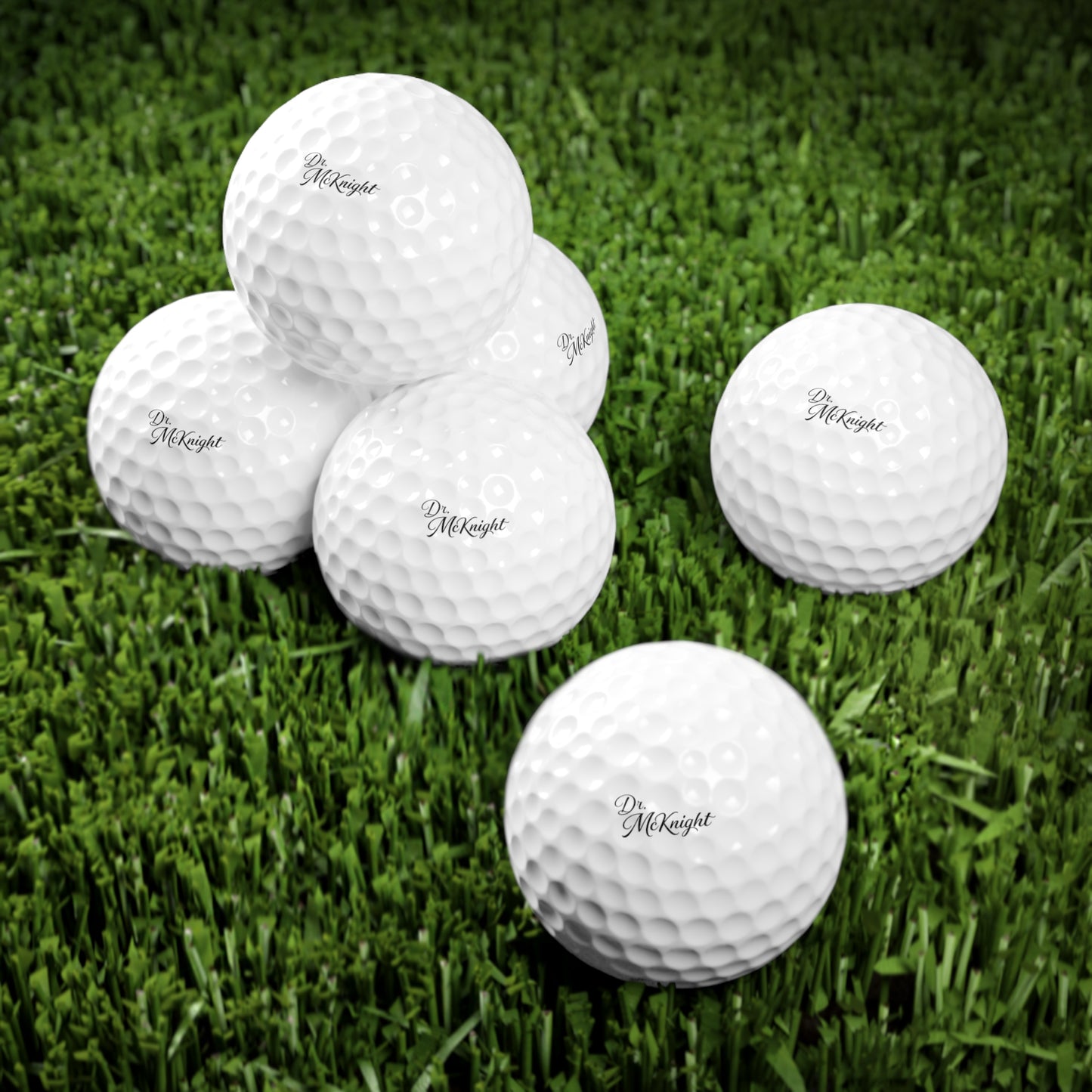 Custom Text Golf Balls | Personalized Name Gift Set of 6