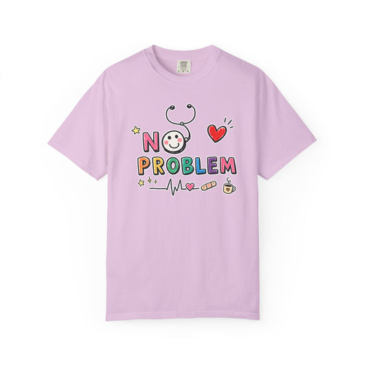 RN Mode: No Problem Shirt | Funny Nurse T-Shirt | Cute Hand Drawn RN Tee | Comfort Colors 1717