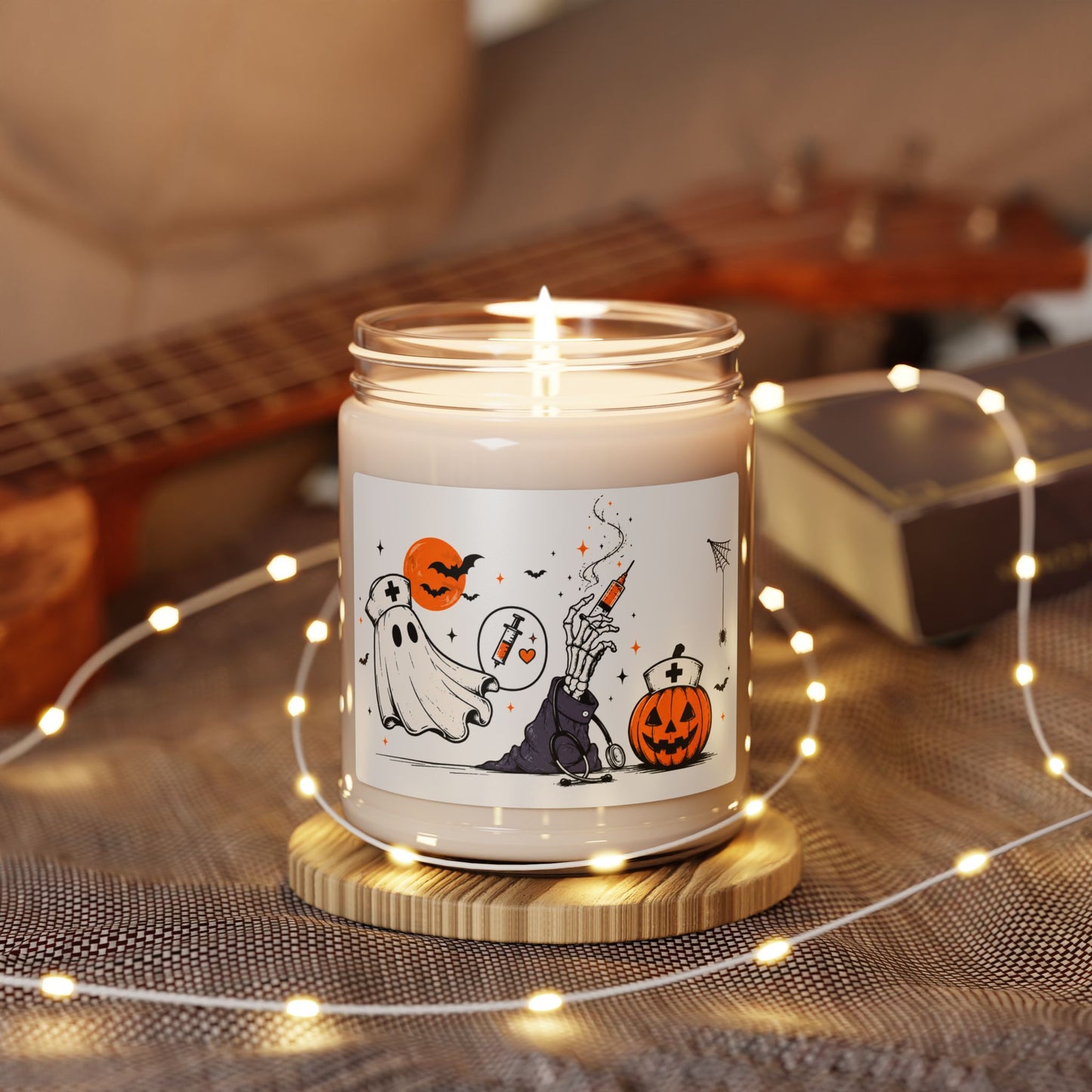 Nurse Practitioner Halloween Candle, Custom NP Gift, Spooky Nurse Candle, Funny Halloween Gift for Nurse, NP Graduation Gift
