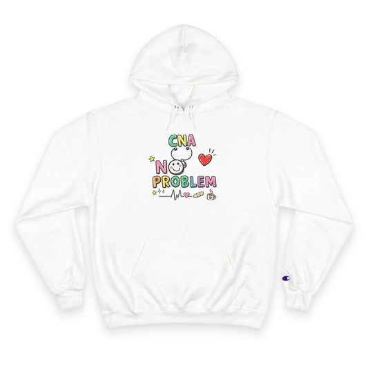 CNA Floral Hoodie - Comfy Pullover for Nurses & Caregivers