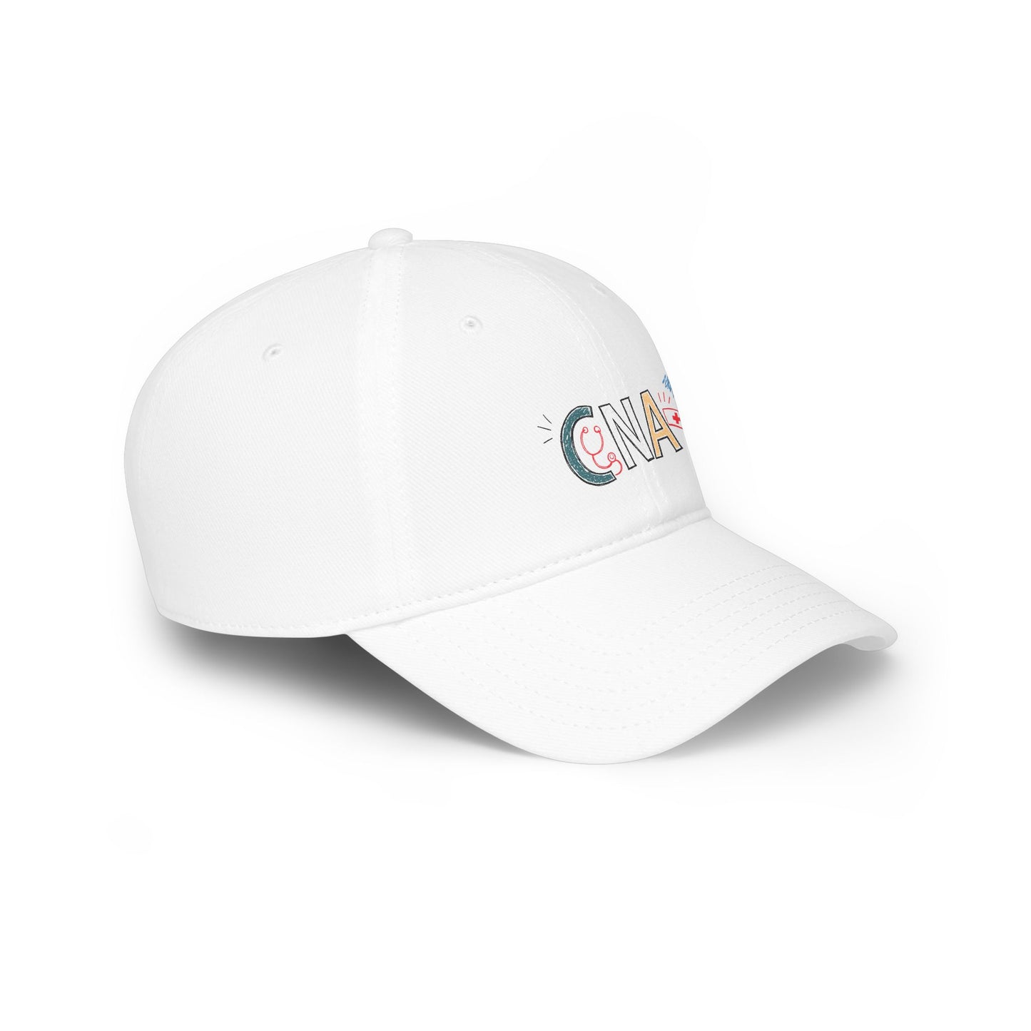 CNA Embroidered Baseball Cap - Colorful Nursing Caregiver Hat | The Nurse Shift