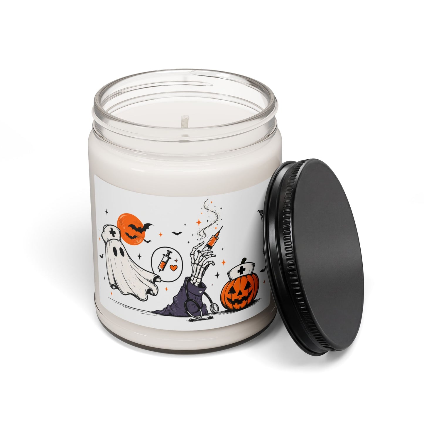 Nurse Practitioner Halloween Candle, Custom NP Gift, Spooky Nurse Candle, Funny Halloween Gift for Nurse, NP Graduation Gift