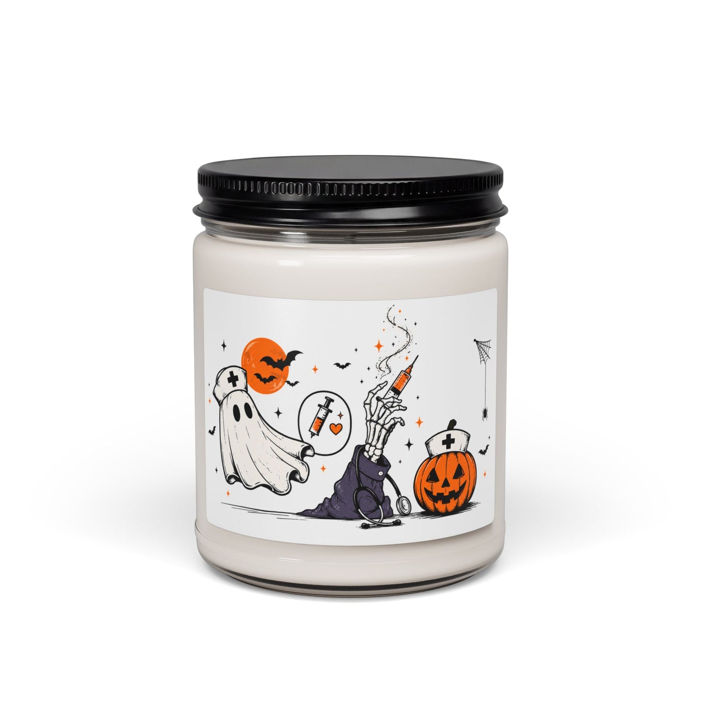Nurse Practitioner Halloween Candle, Custom NP Gift, Spooky Nurse Candle, Funny Halloween Gift for Nurse, NP Graduation Gift