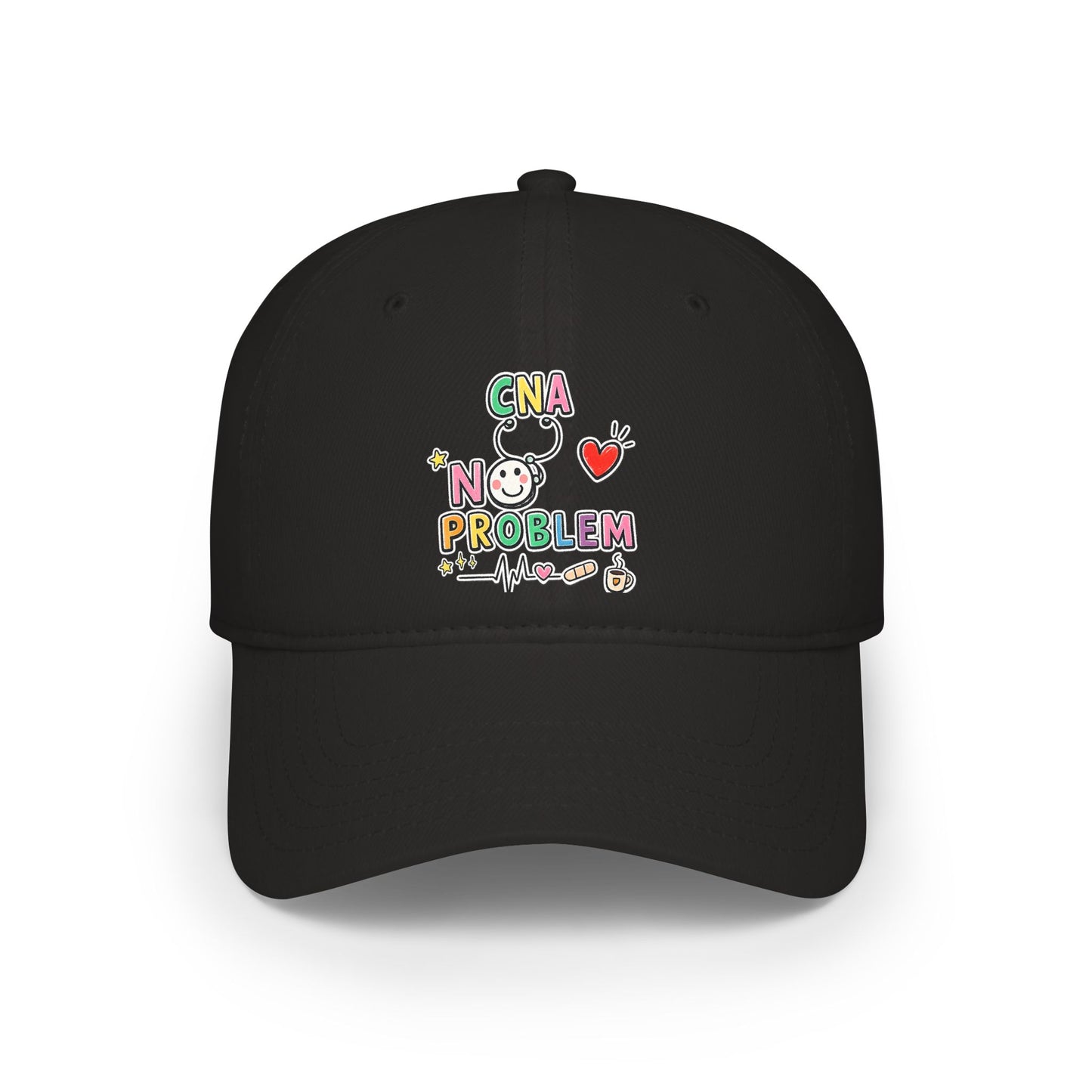 CNA Embroidered Baseball Cap - Colorful Nursing Caregiver Hat | The Nurse Shift