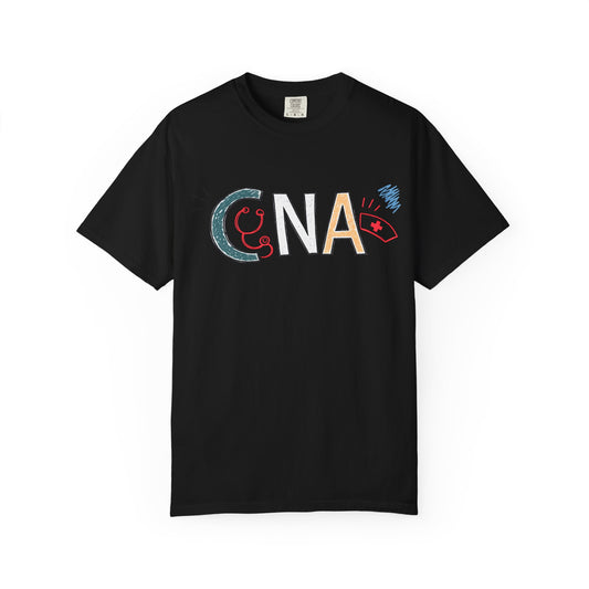 CNA Doodle Tee - Certified Nursing Assistant Gift