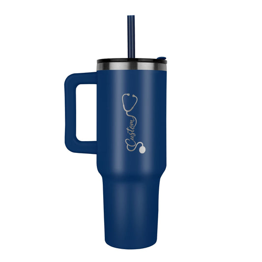 Pinnacle 40oz Nurse Tumbler | Personalized Laser-Engraved Stainless Steel Cup