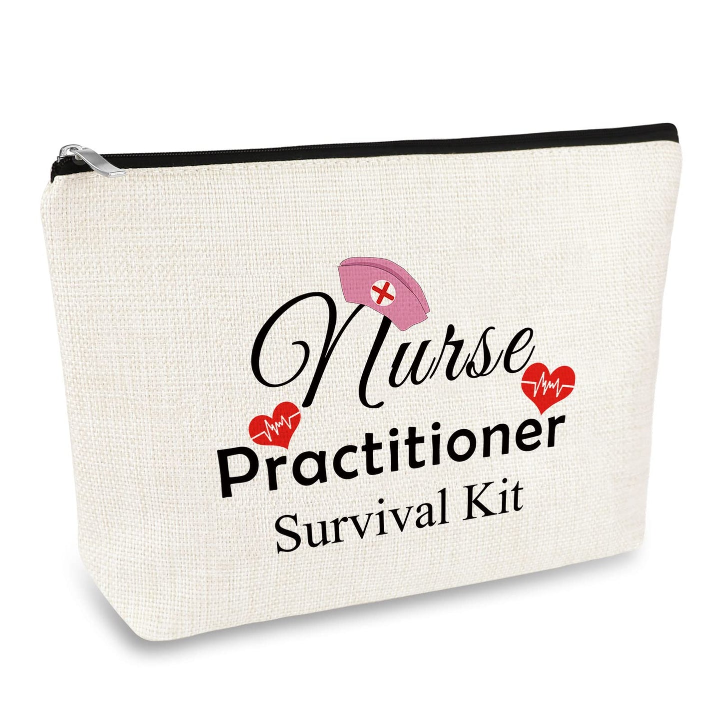 Nurse Practitioner Survival Kit Makeup Bag | NP Gift | Nurse Practitioner Graduation Gift | NP Appreciation Gift | Cosmetic Pouch
